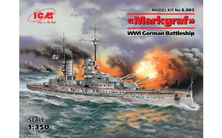 ICM 1:350 - "Markgraf" WWI German Battleship