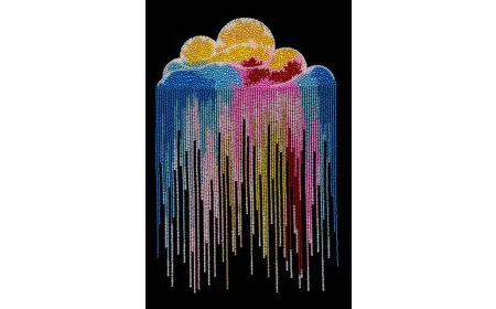 Miniart Crafts - Rainbow Cloud Bead Embroidery Kit
