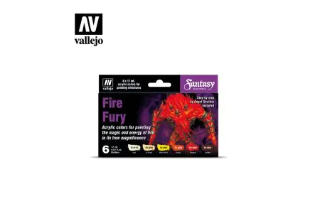 AV Vallejo Model Color Set - Fire Fury (6)
