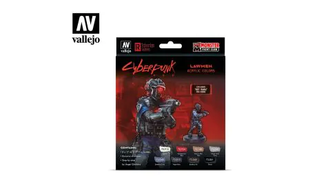 AV Vallejo Cyberpunk - Lawmen Sgt Suou (x8) & Figure