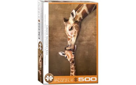 Eurographics Puzzle 500 Pc - Giraffe Mother's Kiss
