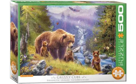 Eurographics Puzzle 500 Pc - Grizzly Cubs by Jan Patrik
