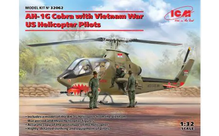 ICM 1:32 - AH-1G Cobra with Vietnam War US Helicopter Pilo