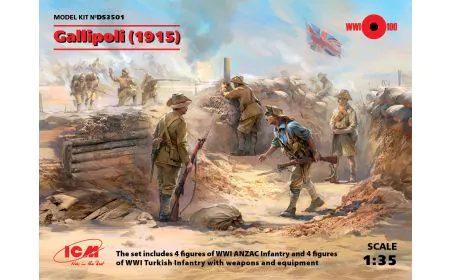 ICM Diorama 1:35 -Gallipoli 1915 - with 8 figures