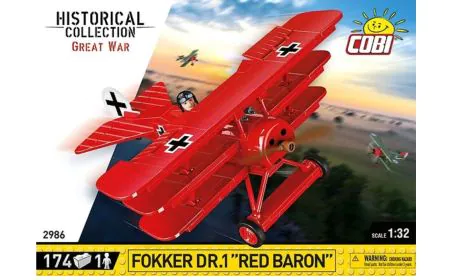 Cobi Great War (WWI) - Fokker DR.1 Red Baron (174 pcs)