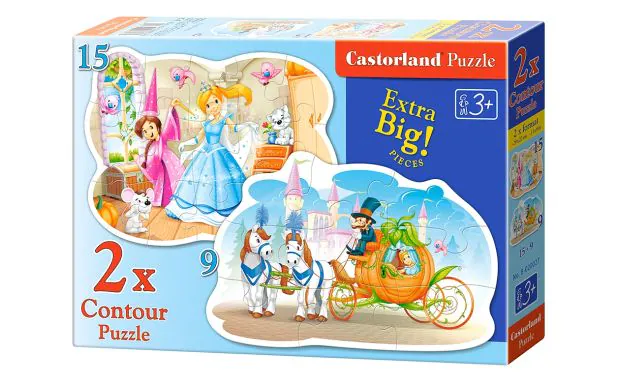 * Castorland Jigsaw Premium ( 9, 15pc) Cinderella