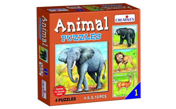 * Creative Puzzles - Animal Puzzle No. 1 (4 to 10 Pieces)