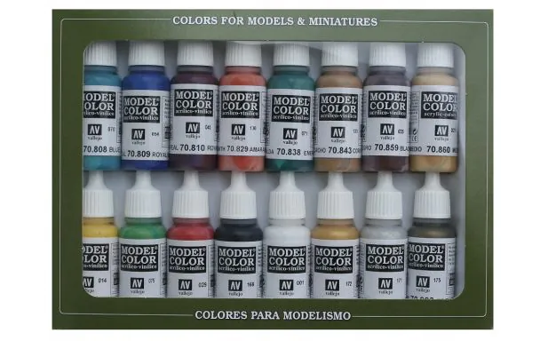 AV Vallejo Model Color Set - Medieval Colors (x16)