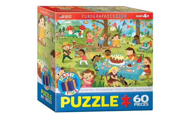 * Eurographics Puzzle 60 Pc - Birthday Party (6x6 box)