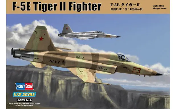 Hobbyboss 1:72 - F-5e Tiger II fighter - Re-edition