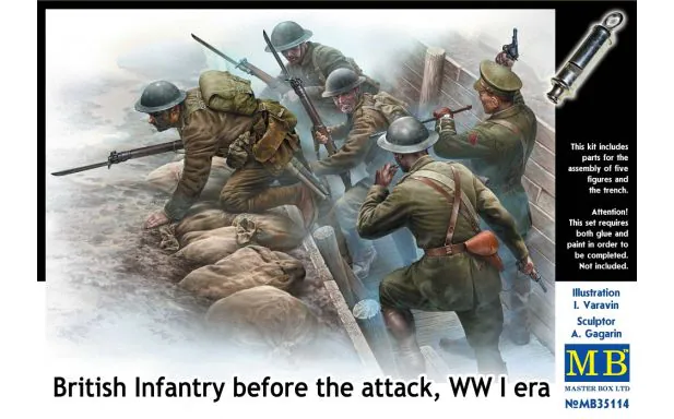 Masterbox 1:35 - British Infantry Before the Attack WWI