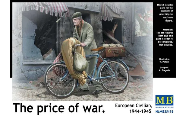 Masterbox 1:35 - European Civilian on Bike 1944-45