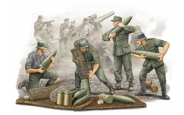 Trumpeter 1:35 - German WWII s.FH 18 Field Gun Ammo Crew