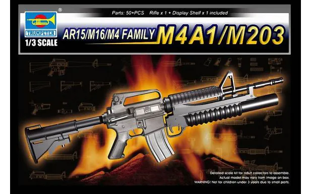 Trumpeter 1:3 - AR15/M16/M4 FAMILY M4A1/M203