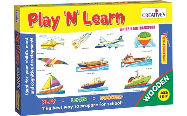 * Creative Educational - Play N Learn– Water & Air Transport