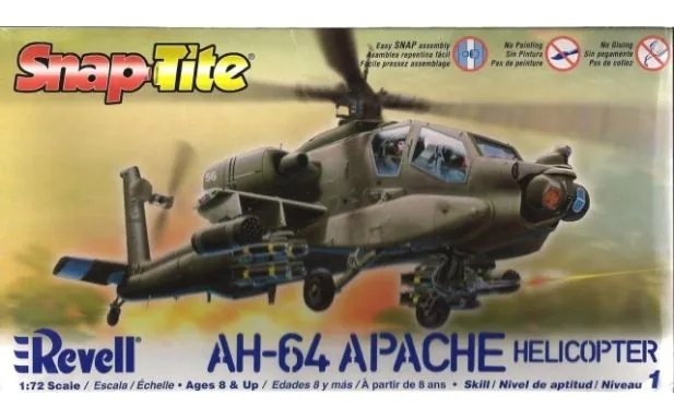 Revell Monogram Snaptite 1:72 - Apache Helicopter