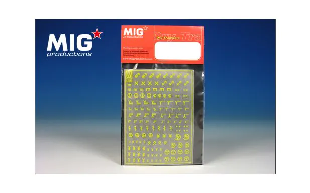 * Mig Transfers 1:35 - Weh rmacht Armour Numbers (Yellow)