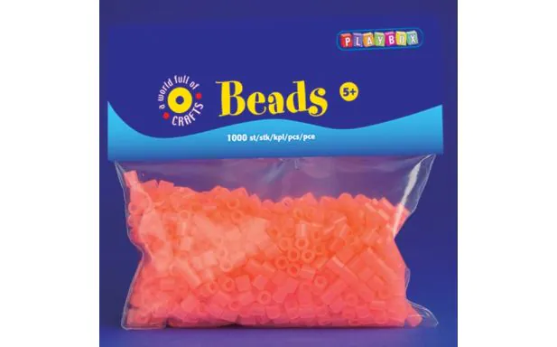 * Playbox - Beads (neon red) - 1000 pcs - Refill 6