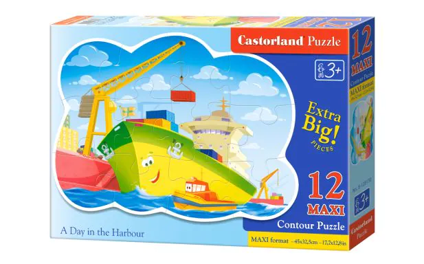 Castorland Jigsaw Premium Maxi 12 Pc - A Day in the Harbour