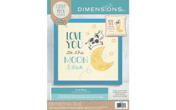 * Dimensions Counted X Stitc h - To the Moon