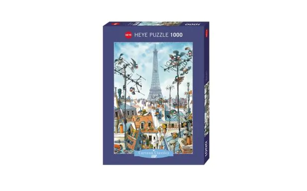 Heye Puzzles - Cartoon , 1000 Pc - Eiffel Tower, Loup