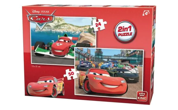 King Puzzles Disney 2in1 - (24,50 Pc) - Cars