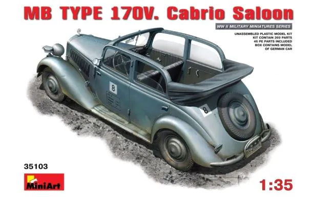 Miniart 1:35 - MB Type 170V German Cabrio Saloon