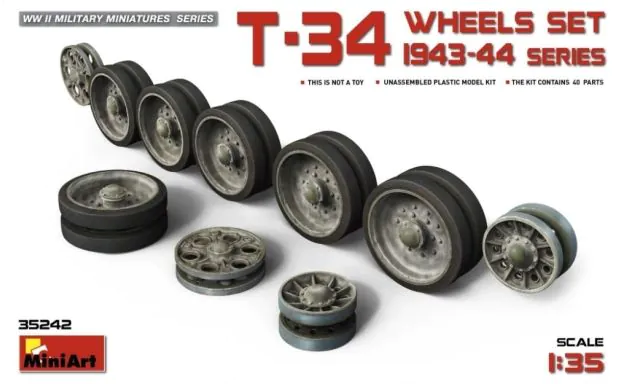 Miniart 1:35 - T-34 Wheels Set 1943-44 Series