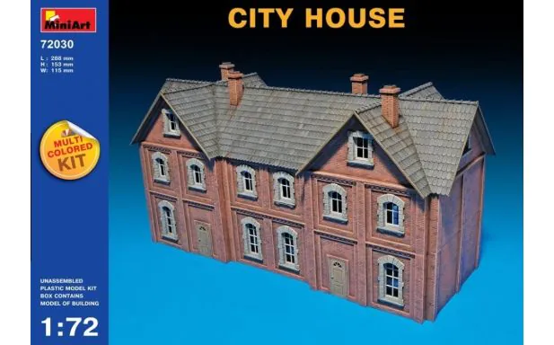 Miniart 1:72 - City House (Multi Coloured Kit)