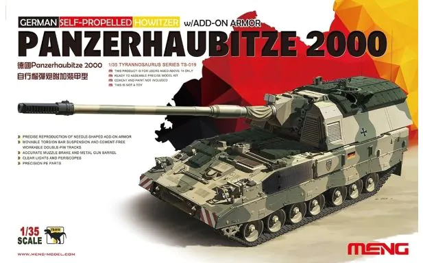 Meng Model 1:35 - Panzerhaubit 2000 Howitzer Add on Armour