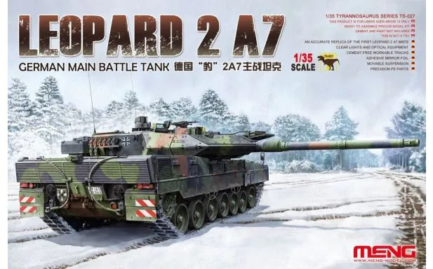 Meng Model 1:35 - Leopard 2 A7 German Main Battle Tank