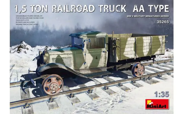 Miniart 1:35 - ,5 Ton Railroad Truck AA Type