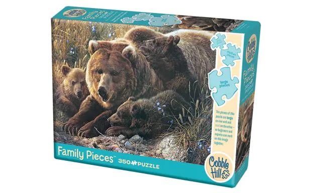 Cobblehill Puzzles Multi 350 - Grizzly Family (Family)