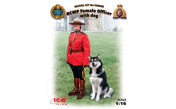 ICM 1:16 - RCMP Female Officer with Dog