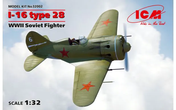 ICM 1:32 - I-16 type 28, WWII Soviet Fighter