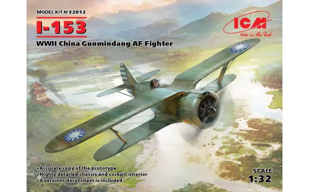 ICM 1:32 - I-153, China Guomindang AF Fighter
