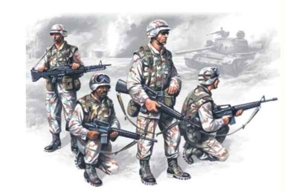 ICM 1:35 - US Elite Forces in Iraq 4 Figs