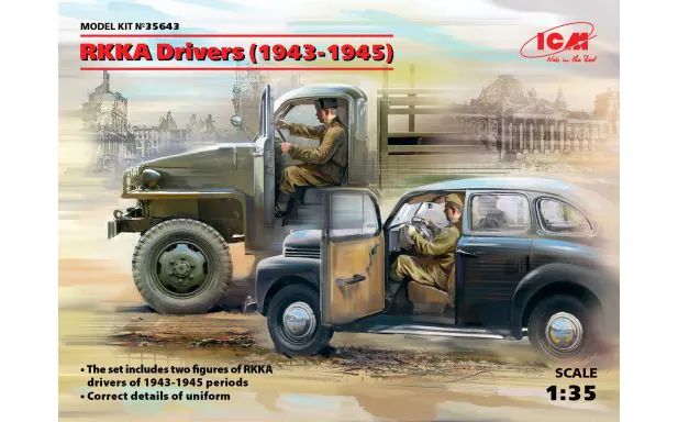 ICM 1:35 - RKKA Drivers (1943-1945) 2 Figs