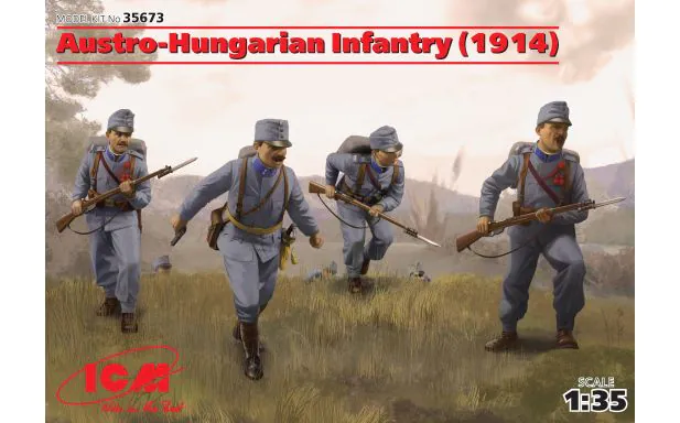 ICM 1:35 - Austro-Hungarian Infantry (1914) 4 Figs
