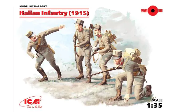 ICM 1:35 - Italian Infantry (1915) 4 Figs