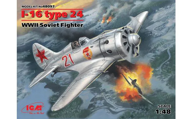 ICM 1:48 - I-16 type 24, WWII Soviet Fighter