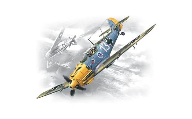 ICM 1:72 - Messerschmitt Bf 109E-3 WWII German Fighter