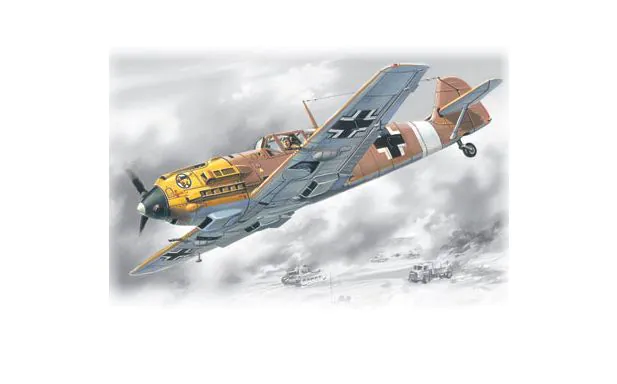 ICM 1:72 - Messerschmitt Bf 109E-7/Trop, WWII Fighter