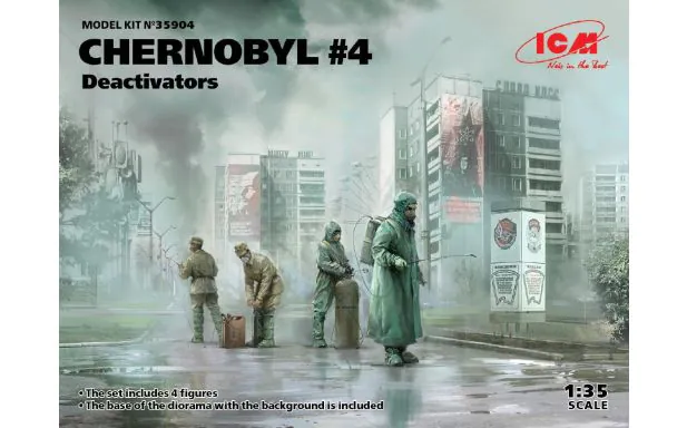 ICM 1:35 - Chernobyl#4 Deactivators 4 Figs