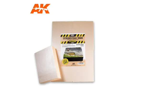 AK Interactive - Extruded Foam 30mm A4 Already Cut x4