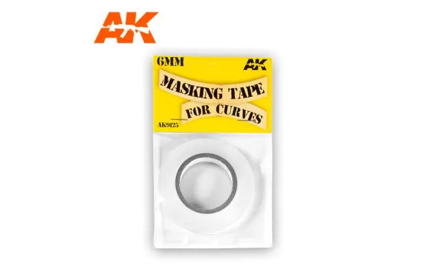 AK Interactive - Masking Tape for Curves 6mm