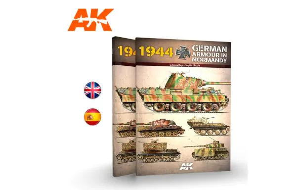 AK Book - 1944 German Armour In Normandy (Camouflage guide)