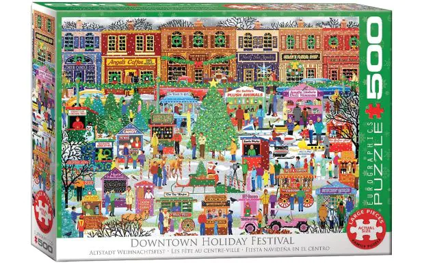 Eurographics Puzzle 500 Pc - Downtown Holiday Festival