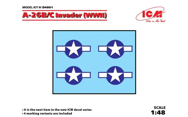 ICM Decals 1:48 - A-26B/C Invader (WWII)